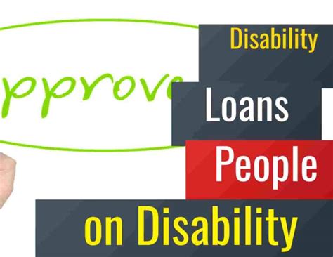 Loans For People With Disability Benefits