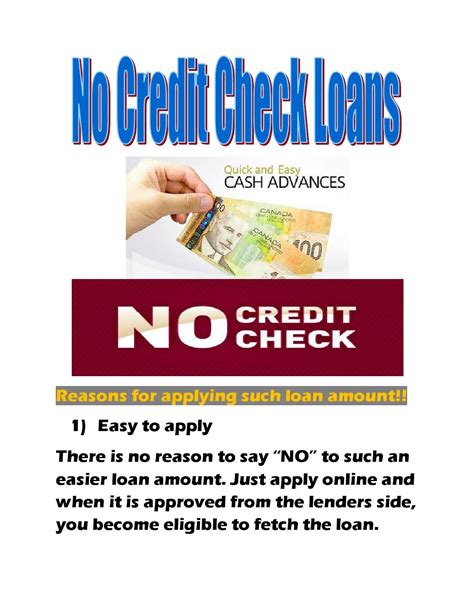 Loans No Credit Check No Paperwork