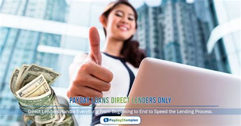 Loans With Direct Lenders Only