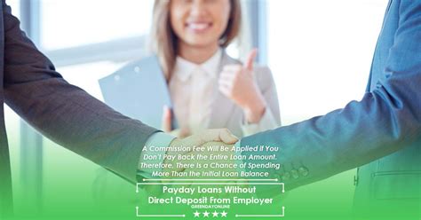 Loans Without Direct Deposit From Employer