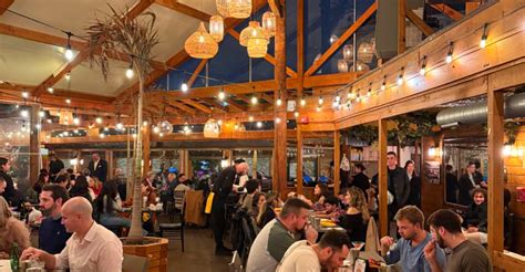 Vibrant scene at a local food hotspot