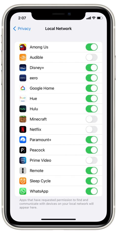Local Network Access Iphone