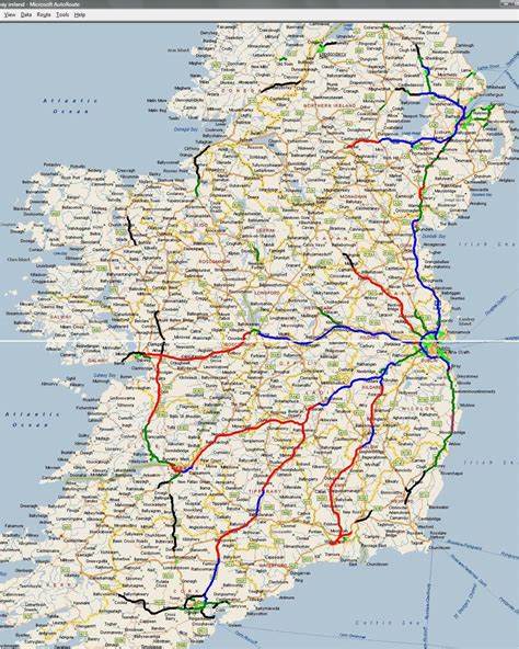 Local Road Numbers Ireland Map
