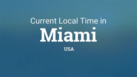 Local Time In Miami