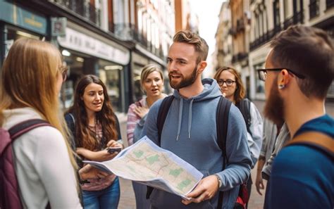 Local guide leading a tour