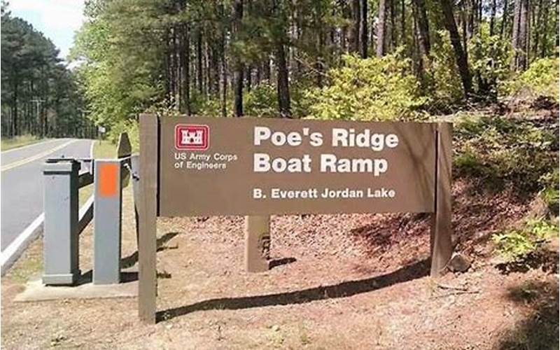 Location Of Poe'S Ridge Boat Ramp
