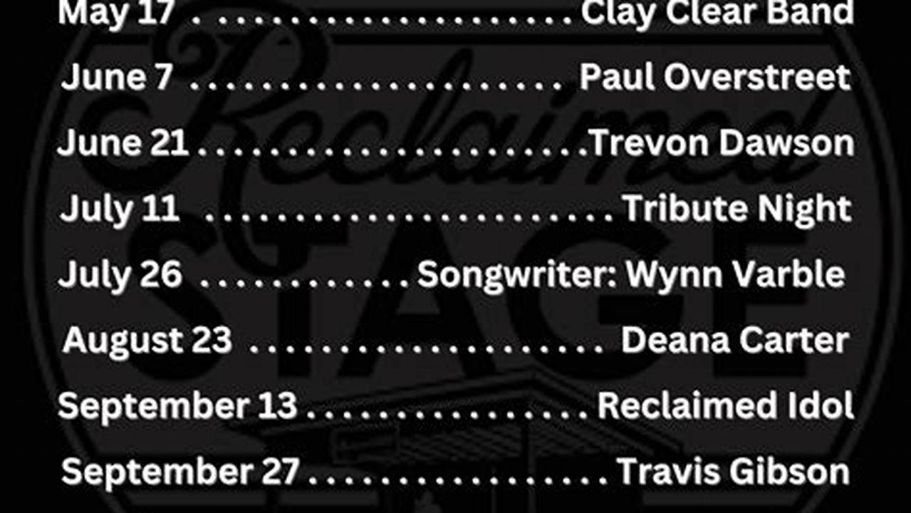 Lock 3 Concert Schedule 2025