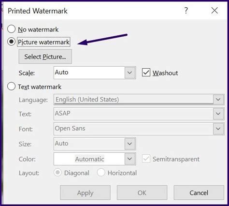 Lock an Image Using the Watermark Feature on Microsoft Word