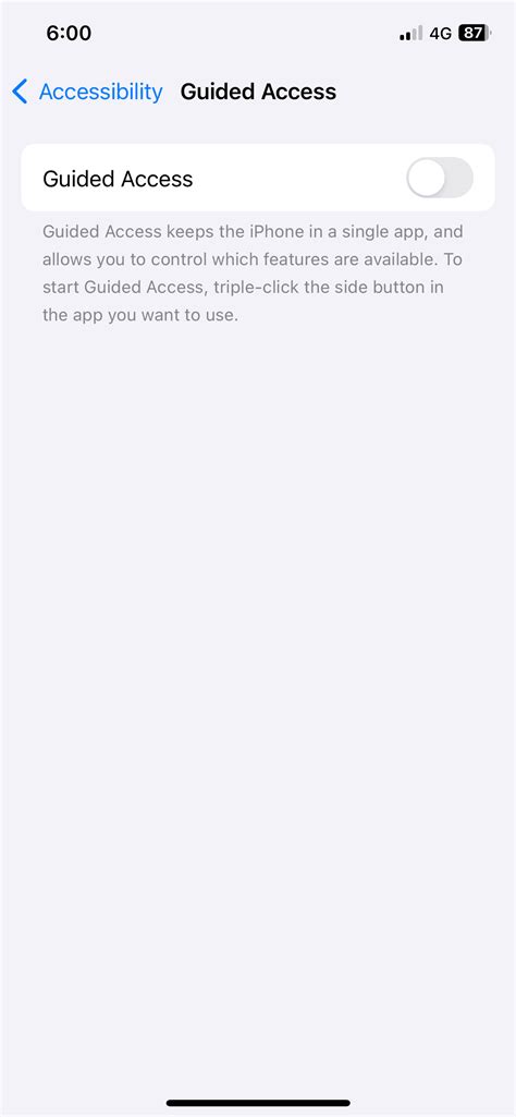 Lock apps on iPhone using guided access