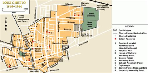 Lodz Ghetto Map