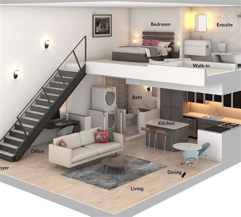 Loft Apartment Design Layout