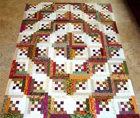 Log Cabin Pattern Quilt