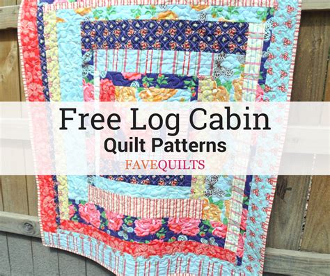 Log Cabin Quilt Patterns Free