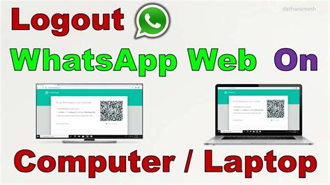 Log Out From WhatsApp on Your Computers