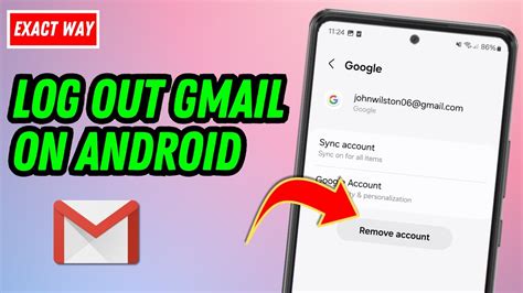 Log Out of Gmail on Android