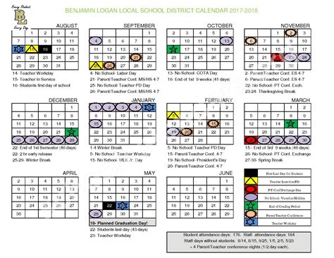 Logan Academic Calendar