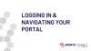Logging In and Navigating the Portal