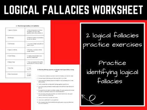 Logical Fallacies Worksheet by Take Two and Write Me in the Morning