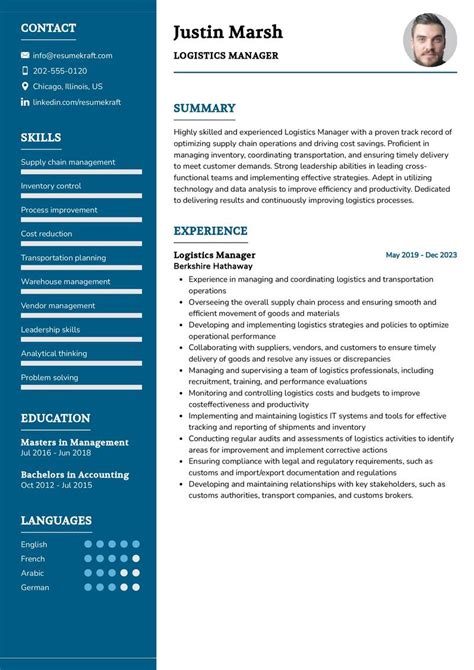 Logistics Manager Resumes