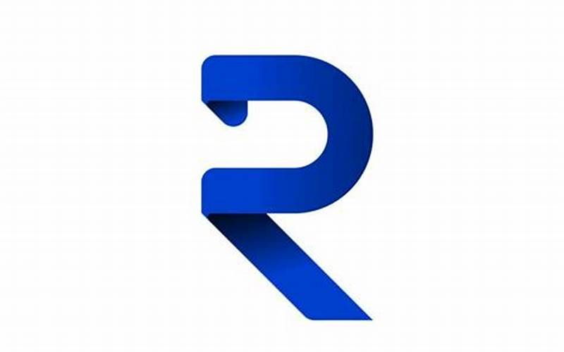 Logo Huruf R Dengan Gradasi Warna