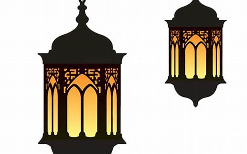 Logo Ramadhan Dengan Tema Lampu