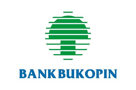 Logo Bank Bukopin merah dengan tulisan Bukopin
