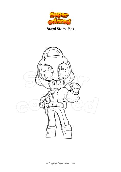 Logo Brawl Stars Ausmalbilder Max