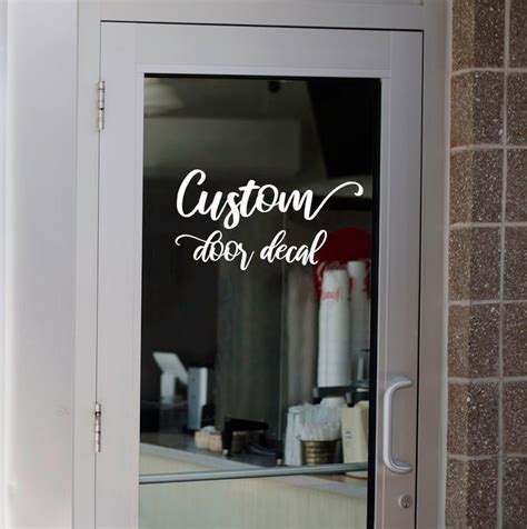Logo Decal For Glass Door