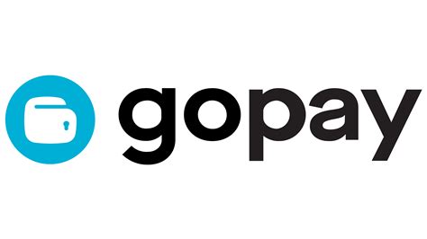 Logo GoPay biru muda dengan tulisan GoPay