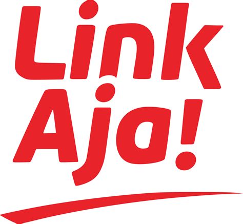 Logo LinkAja merah dengan tulisan LinkAja