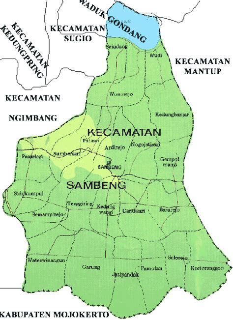 Peta Kecamatan Sambeng