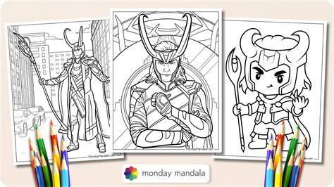 Loki Coloring Pages