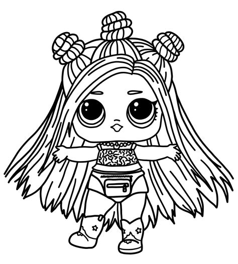 Lol Doll Coloring Page Printable