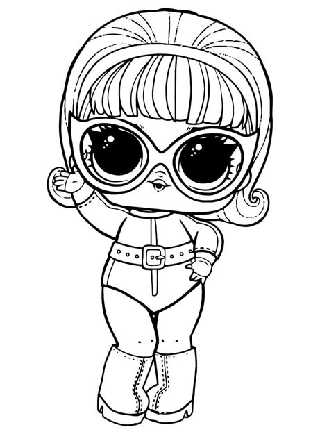 Lol Doll Drag Racer Coloring Pages