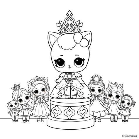 Lol Dolls Coloring Pages Kitty Queen