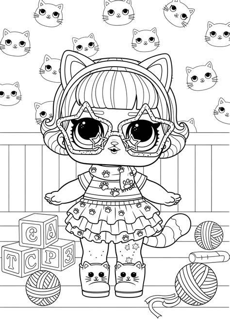 Lol Surprise Cat Coloring Pages