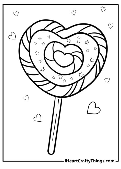 Lollipop Coloring Page