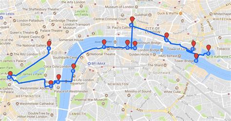 London Sights Route Highlights