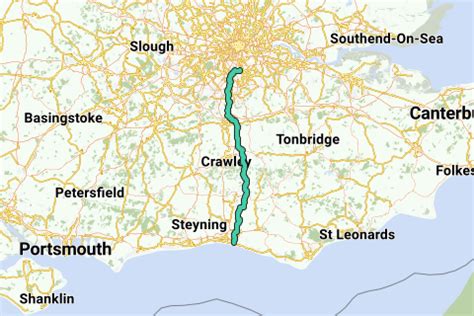 brighton to london A bike ride in London, England