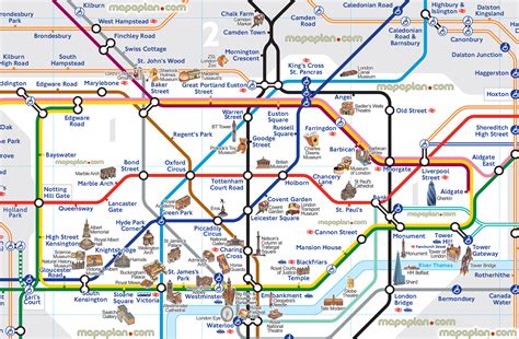 Map of London Tube Free Printable Maps