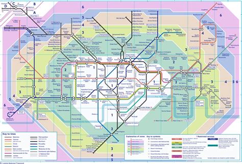 London Tube Map and Zones 2015 Chameleon Web Services