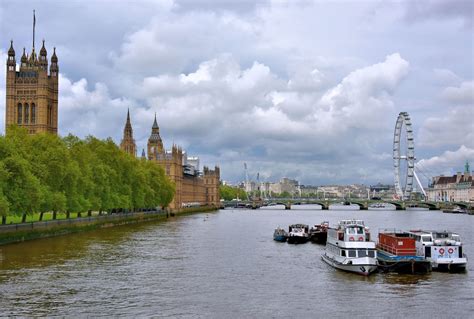London landmarks from river