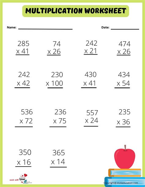Long Division And Long Multiplication Worksheets