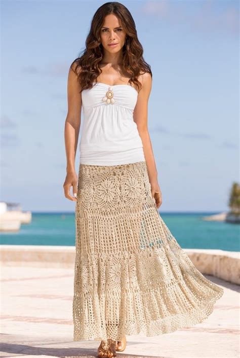 Long Crochet Skirts