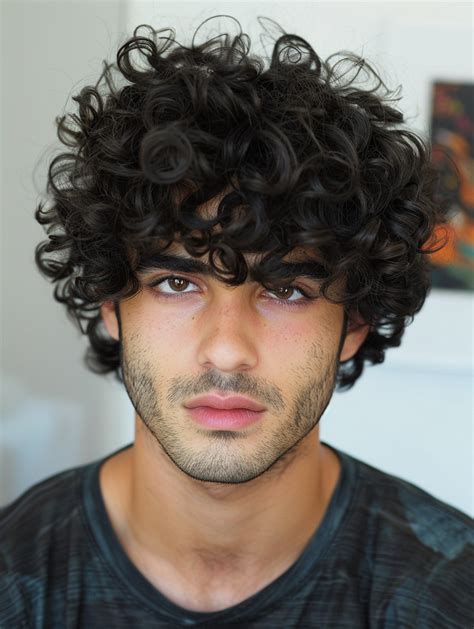 Long Curly Hair On Guys