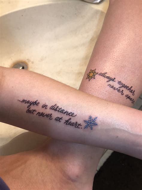 Long Distance Friendship Tattoos