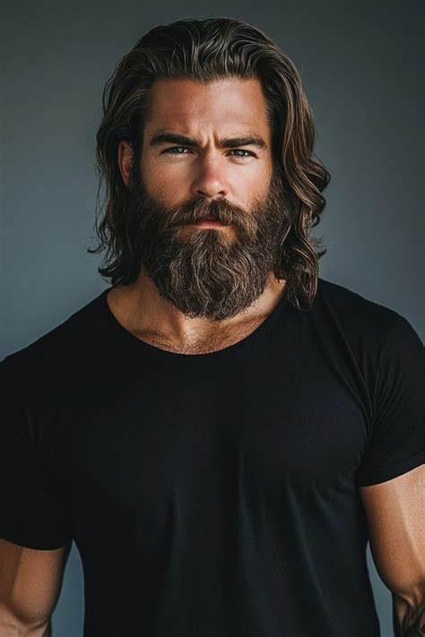 Long Hair And Beard Styles
