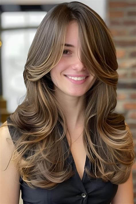 Long Layers & Curtain Bangs