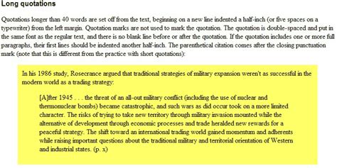 Long Quotes Apa