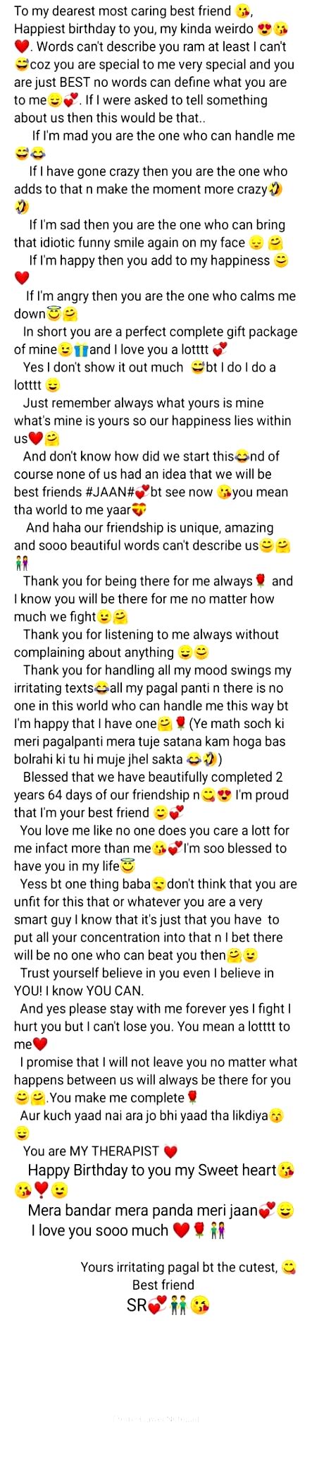 Long Tbh For A Guy Friend